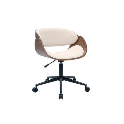 Chaise de bureau design à roulettes BENT MILIBOO