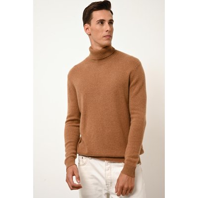 Pull Col Roulé 4 Fils Noisette Sacha JUST CASHMERE