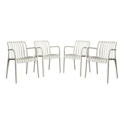 Fauteuil de jardin plastique (lot de 4) AGATHE FAUTEUILS SWEEEK