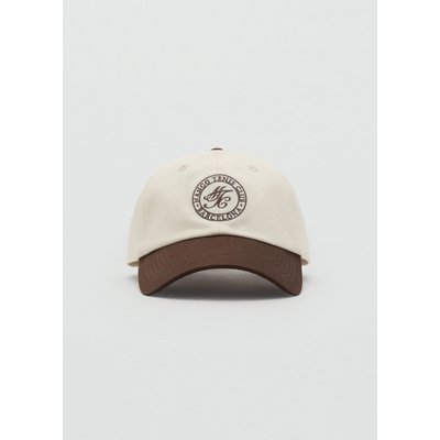 Casquette visière brodée coton MANGO MAN