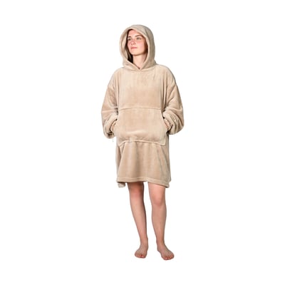 Poncho polaire enfant à capuche doux & chaud GINGER SENSEI MAISON