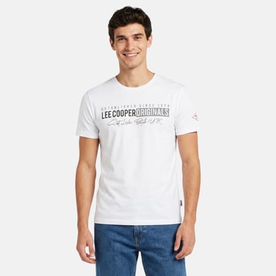 T-shirt manches courtes imprimé, col rond LEE COOPER