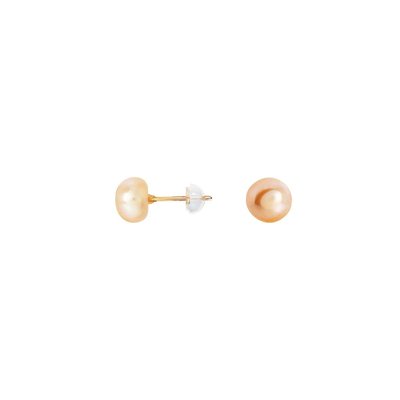 Boucles d'oreilles en or 375 et perle de culture CLEOR