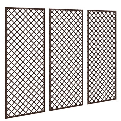 Lot de 3 treillis de jardin OUTSUNNY