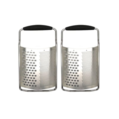 Set de 2 râpes à fromage en inox MULTIFONCTIONS FACKELMANN