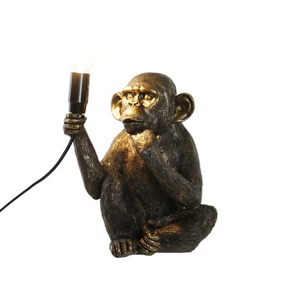 Lampe à poser en résine doré Singe 20x16x24cm WADIGA
