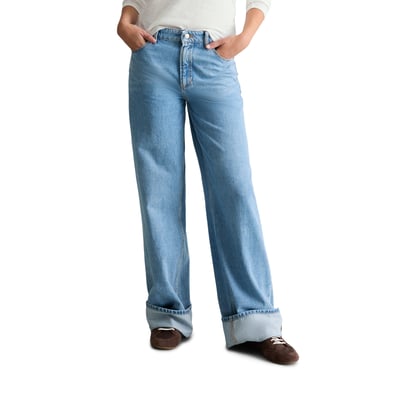 Jeans modèle Tomma wide en coton bio non extensible MARC O’POLO DENIM