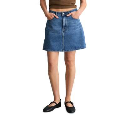Mini-jupe en jean regular en denim rigide MARC O’POLO DENIM