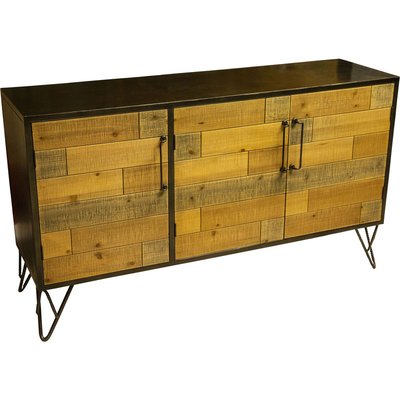 Buffet industriel en fer et bois 140 x 43 x 80 cm ANTIC LINE CRÉATIONS