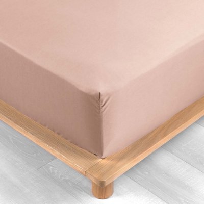 Drap Housse Uni 100% Percale de Coton DOUCEUR D'INTÉRIEUR
