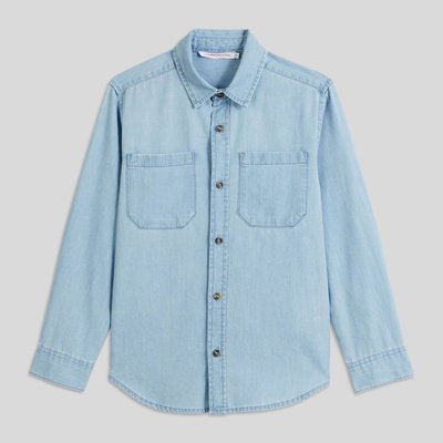 Chemise manches longues en jean léger en coton BIO MONOPRIX KIDS