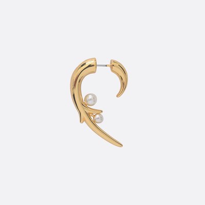 Boucles d'oreilles dorées à l'or fin KIND OF THINGS CAROLINE NAJMAN