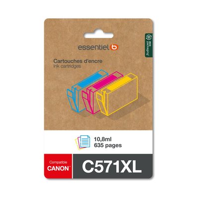 Cartouche d'encre C571 XL 3 couleurs ESSENTIEL B