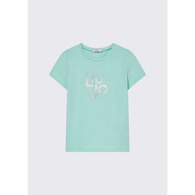 T-shirt avec logo et strass LIU JO