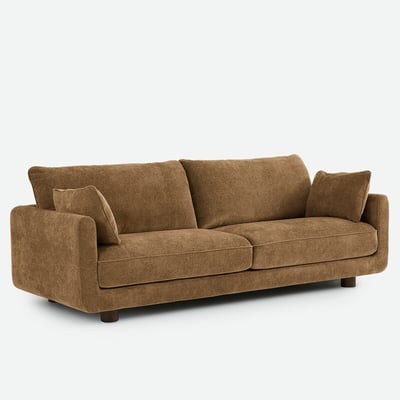 Sofá recto de 2, 3, 4 o 5 plazas en chenilla jacquard, EMILIO LA REDOUTE INTERIEURS