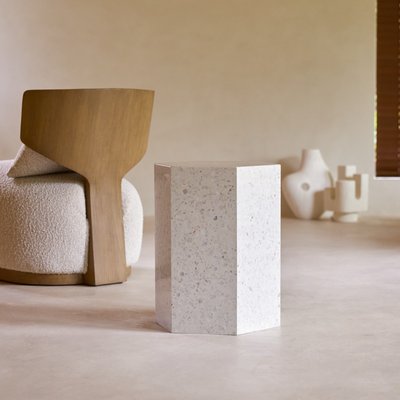 Bout de canapé en terrazzo premium moon ZOÉ TIKAMOON