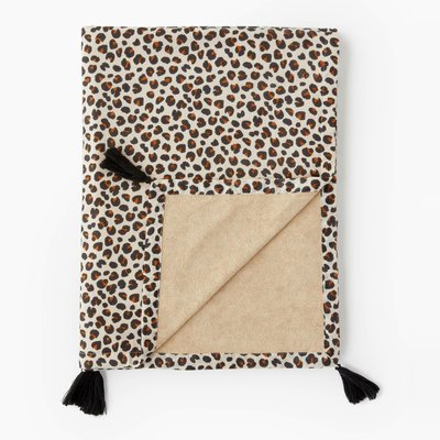 Fouta doublée imprimé , 100x180cm, 100% coton bio MONOPRIX