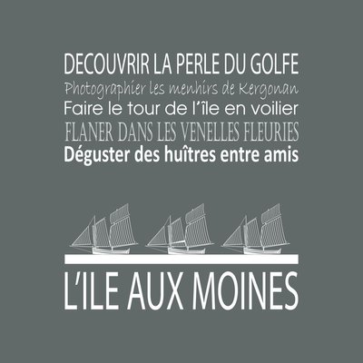 Tableau Mural Île Aux Moines RÉGIONALISME CEANOTHE