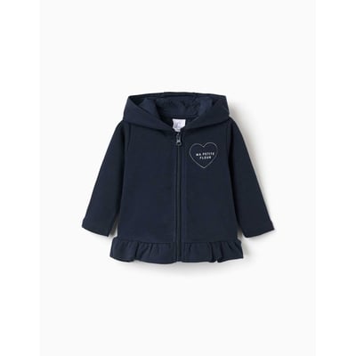 Sweat zippé en molleton à capuche avec imprimé ZIPPY