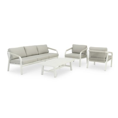 Salon de jardin 5 places, aluminium, MAYA DEFORA HOME