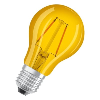 Ampoule Led Standard Déco Jaune 1,6w=15w Blanc Chaud E27 OSRAM