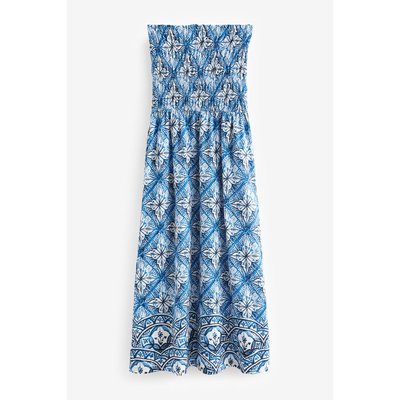 Robe bandeau mi-longue texturée en jersey NEXT