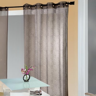 Voilage organza gribouillis et bulles brodée HOME MAISON