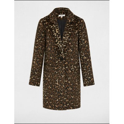Manteau long imprimé léopard MORGAN
