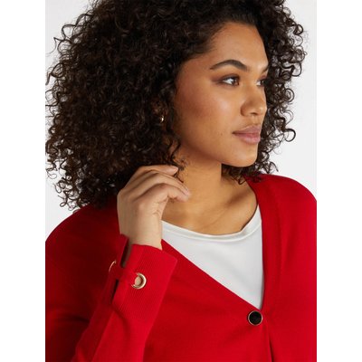 Cardigan passante e occhielli a fondo manica FIORELLA RUBINO