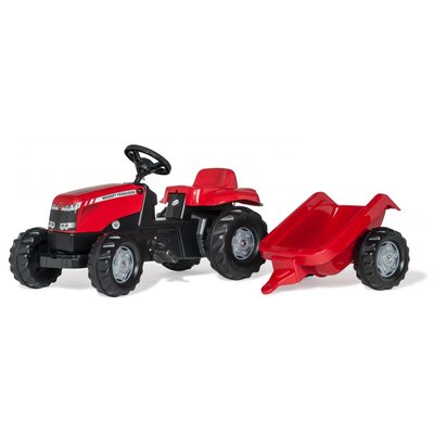 Tracteur a Pedales + Remorque rollyKid MF ROLLY TOYS