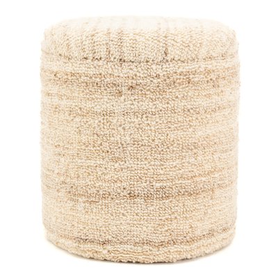 Pouf / coffre en laine bouclette Grand AUBRY GASPARD