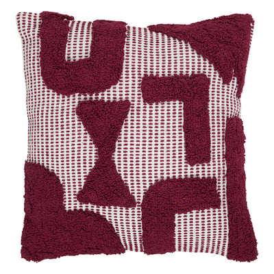 Coussin en coton tufte Poppy Colors EDEN