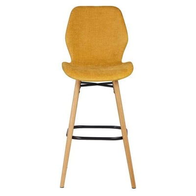 Chaise snack tissu soft touch noir ZAGO