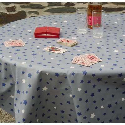 Nappe enduite ronde ou ovale ETOILES FLEUR DE SOLEIL