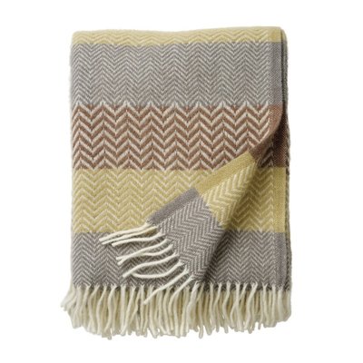 Plaid laine agneau  Zigzag KLIPPAN