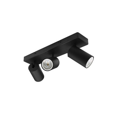 Rampe 3 Spot Noir Ampoule Gu10 MILLUMINE