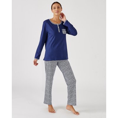 Pyjama long en coton DAMART