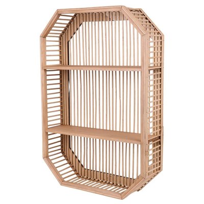 Étagère murale design octogonale 2 niveaux DECORATIE