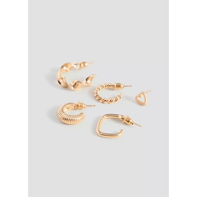 Lot 5 boucles d’oreilles combinées MANGO TEEN