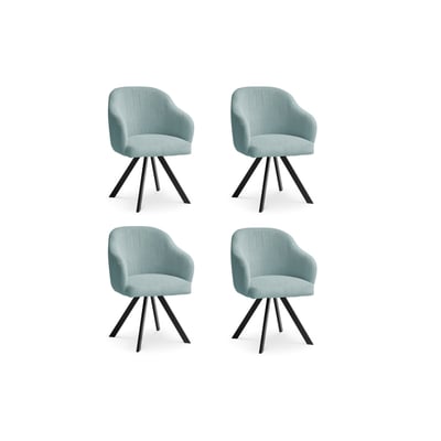 Lot de 4 chaises velours côtelé, SOPHIE BOBOCHIC