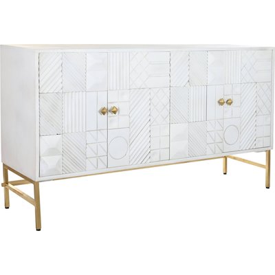 Buffet en bois et laiton, Moderno cruz rombo RECOLLECTION