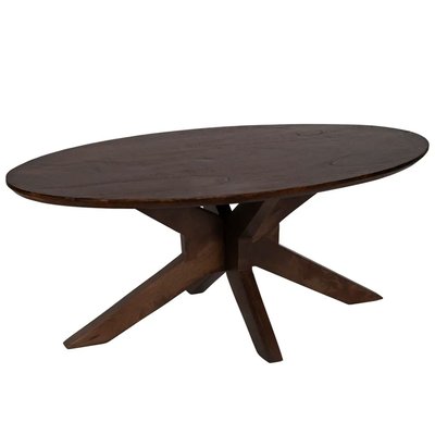Table basse ovale en bois de manguier 110x60x43cm WADIGA
