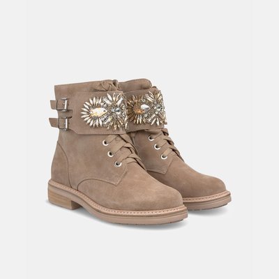 Bottines à lacets et strass ALMA EN PENA