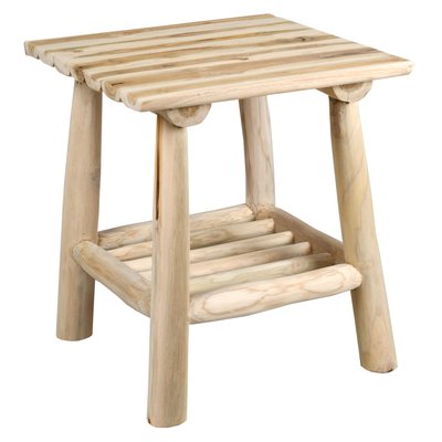 Table basse carrée en teck naturel Arthur AUBRY GASPARD
