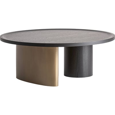 Table basse ronde en bois RECOLLECTION