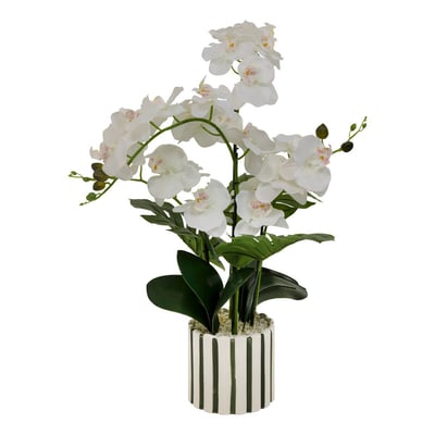 Fleur Artificielle Orchidée H81cm pot en grès ASIA ATMOSPHERA