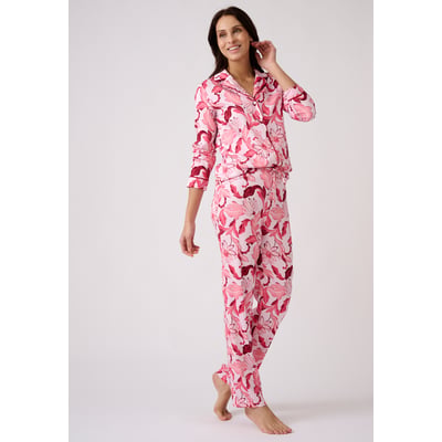 Pyjama boutonné tissu satiné DAMART