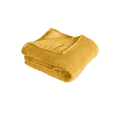 Couverture unie en molleton HOME MAISON
