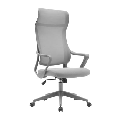 Fauteuil de bureau rotatif en tissu mesh, REMI HISPANOHOGAR