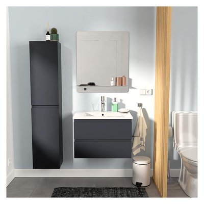 Meuble simple +vasque+miroir+colonne SORRENTO MOB IN